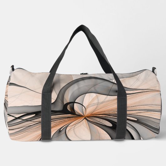 Abstracte Anthracite Gray Sienna Modern Fractal Ar Plunjezak (Voorkant)