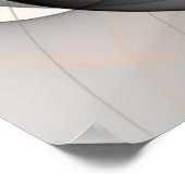 Abstracte Anthracite Gray Sienna Modern Fractal Ar Poster (Hoek)