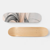 Abstracte Anthracite Gray Sienna Modern Fractal Ar Skateboard (Horizontaal)