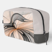 Abstracte Anthracite Gray Sienna Modern Fractal Ar Toilettasje (Rechterhoek)