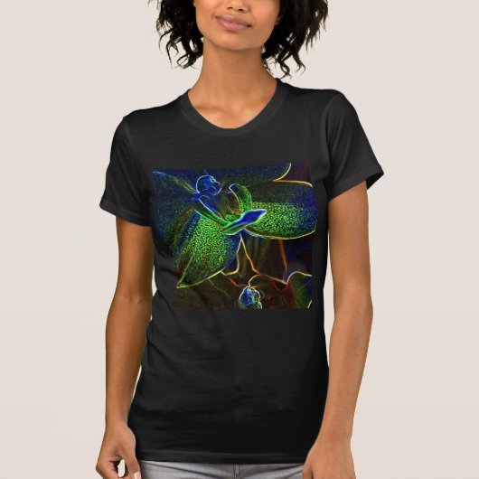 Abstracte Anthura dames petite t-shirt (Voorkant)