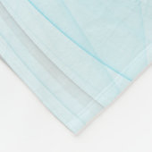 Abstracte antracite grijs blauwe, moderne fractale fleece deken (Hoek)