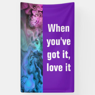 Abstracte Apophysis Fractal II + uw ideeën Spandoek