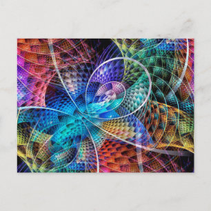 Abstracte Apophysis Fractal X Briefkaart