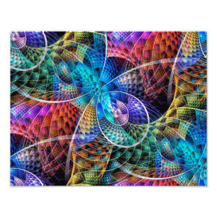 Abstracte Apophysis Fractal X Foto Afdruk