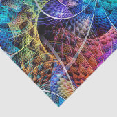 Abstracte Apophysis Fractal X + jouw tekst & idee Tissuepapier (Detail)