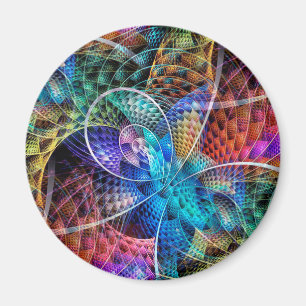 Abstracte Apophysis Fractal X Magneet