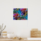 Abstracte Apophysis Fractal X Poster (Keuken)