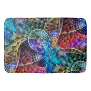Abstracte Apophysis Fractal X + uw ideeën Badmat