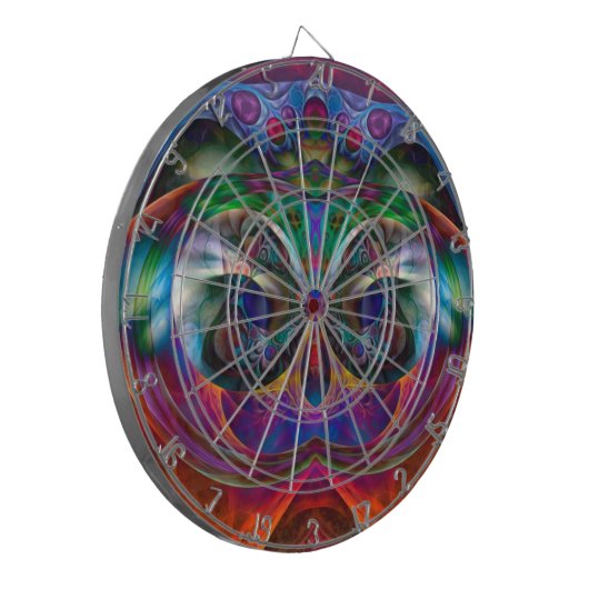 Abstracte Apophysis Owl I Dartbord (Voorkant Links)