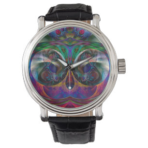 Abstracte Apophysis Owl I Horloge