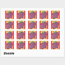 Abstracte Apple Sticker 