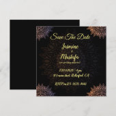 Abstracte Arabische Kunst Bruiloft Kaart (Voorkant / Achterkant)