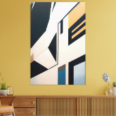 Abstracte architectuur canvas afdruk (Insitu (Woonkamer))