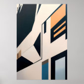 Abstracte architectuur poster (Voorkant)