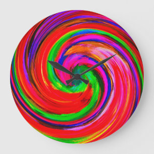 Abstracte art. 12 grote klok