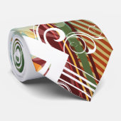 Abstracte art 28 Stropdas (Opgerold)