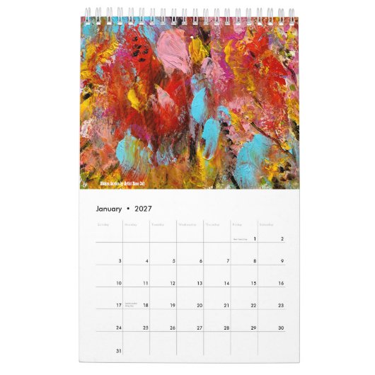 abstracte Art Agenda 2023 Kalender (Jan 2027)