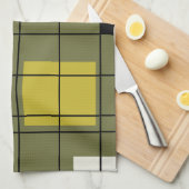 abstracte Art Avocado Green uit 1950 Theedoek (Quarter Fold)