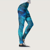 Abstracte Art Blue-Leggings Leggings (Rechts)