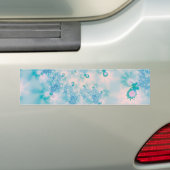Abstracte Art Blue Meditatie Bumpersticker (Op auto)