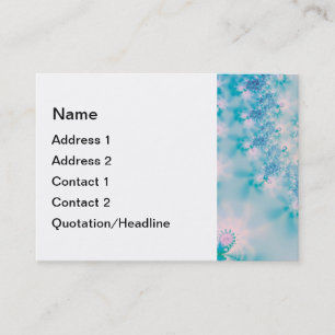 Abstracte Art Blue Meditatie Visitekaartje