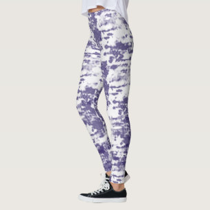 Abstracte Art Blue White Minimalism Leggings