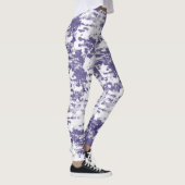Abstracte Art Blue White Minimalism Leggings (Rechts)
