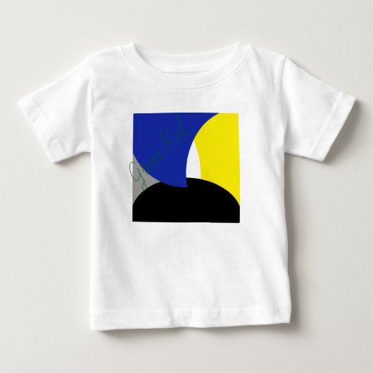 Abstracte Art Blue Yellow (Voorkant)