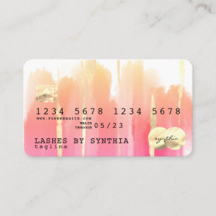 Abstracte Art Brush Boho-creditcard Visitekaartje