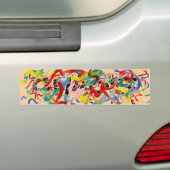 Abstracte Art Bumpersticker (Op auto)