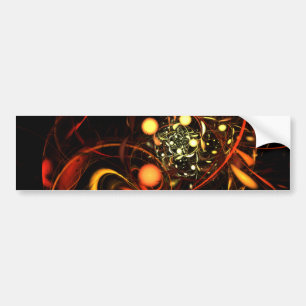 Abstracte Art Bumpersticker hartslag