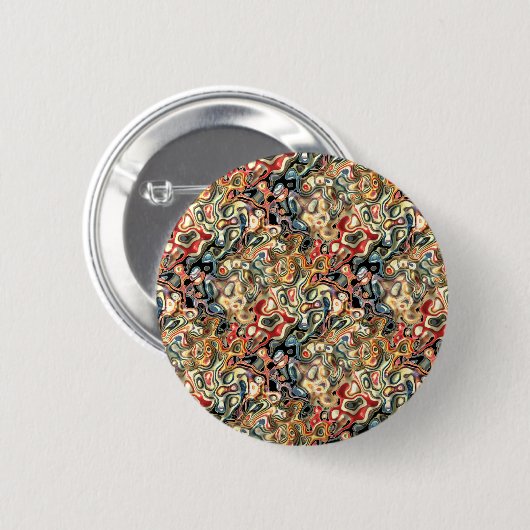 Abstracte Art Button (Voorkant /achterkant)