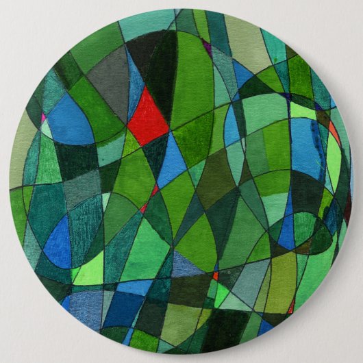 abstracte Art Button "Meest groenen" (Voorkant)