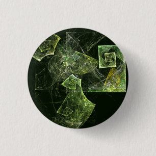 Abstracte Art Button met verdraaide balans (rond)