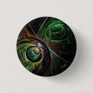 Abstracte Art Button voor ogen tot ogen (rond)
