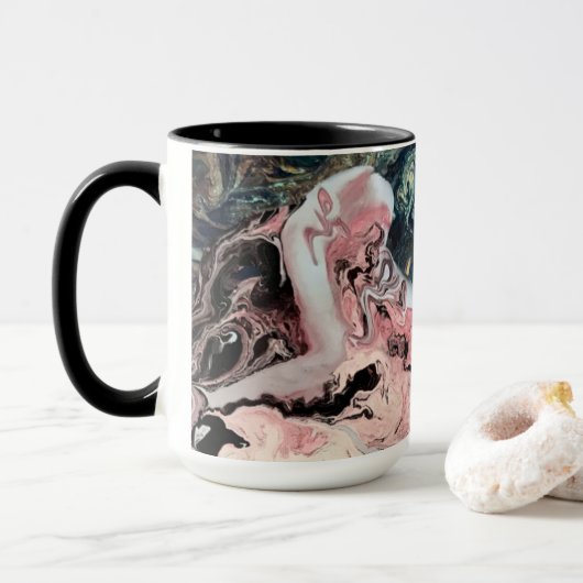 Abstracte Art Coffee-Mok Mok (Met donut)