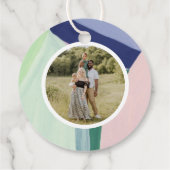 Abstracte Art Custom Photo Kerstfeestdag cadeau Bedankjes Labels (Achterkant)