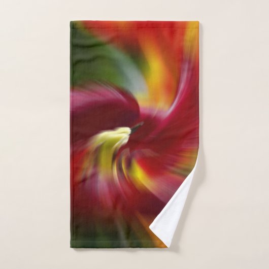 Abstracte Art Daylily in Splendor Handdoek (Handdoek)