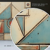 Abstracte art deco symmetrie tegeltje