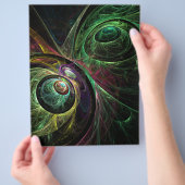 Abstracte Art Flyer voor ogen (Hand)