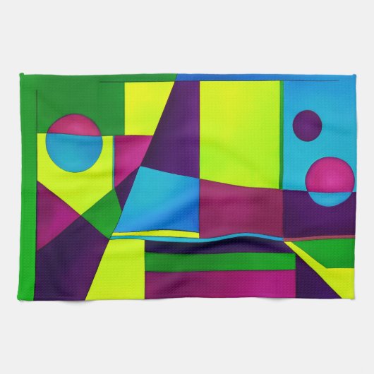 Abstracte Art Kitchen Towel Theedoek (Horizontaal)