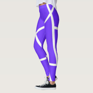 Abstracte Art Lavender Blue White Minimalism Leggings