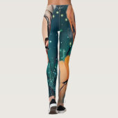 Abstracte art Leggings (Achterkant)