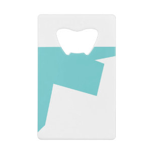 Abstracte art minimalistisch kredietkaart flessenopener