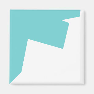 Abstracte art minimalistisch magneet