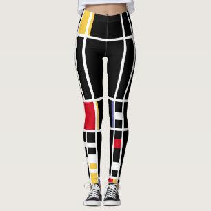 Abstracte Art Mondrian "Trafalgar Square" negatief Leggings
