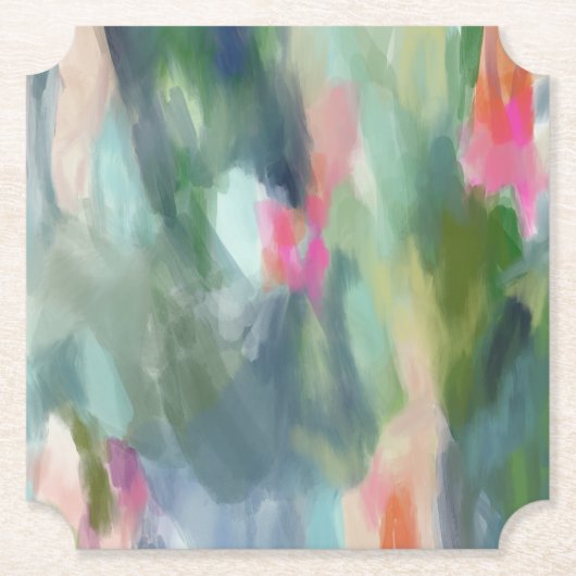 Abstracte Art Paper Onderzetters (Voorkant)