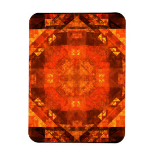 Abstracte art Premium Magnet zonder scherpe kortin Magneet