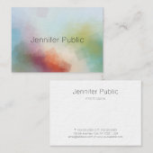 Abstracte Art Professional Modern Colorful Sjabloo Visitekaartje (Voorkant / Achterkant)